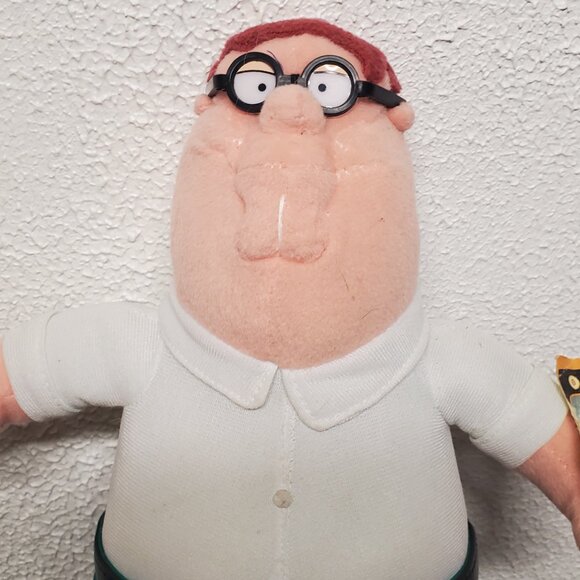 Plush 2005 Figure 12" Peter Griffin from Family Guy with Tag Plush Toy - Picture 2 of 7
